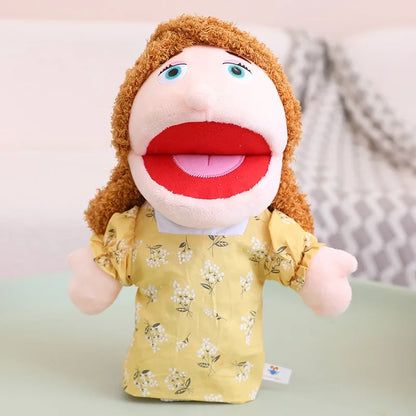 Kids Plush Hand Puppet Set - 28-33cm Role Play Toys for Bedtime Stories, Family Activities & Creative Learning