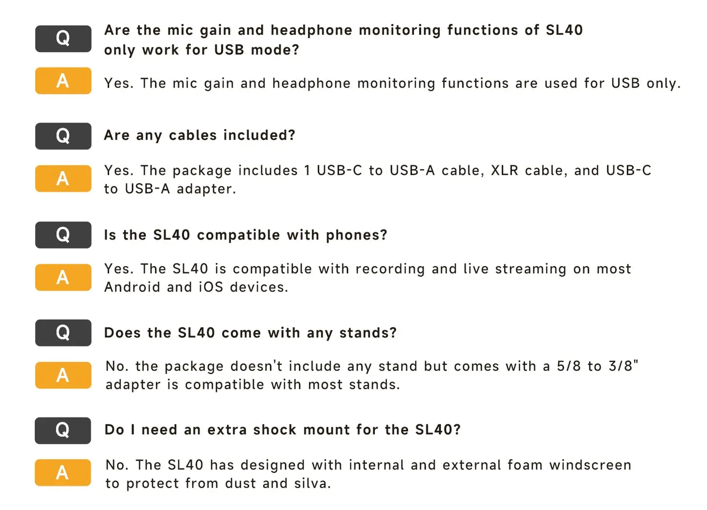 FDUCE SL40X/SL40 Dynamic Microphone — Metal Headset with Sound Insulation, Ideal for Podcasts, Live Broadcast & Gaming