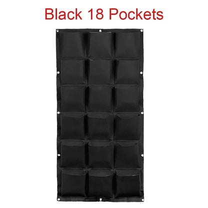 Wall Hanging Planting Bag – Multi-Pocket Vertical Garden Planter for Vegetables, Flowers, and Bonsai