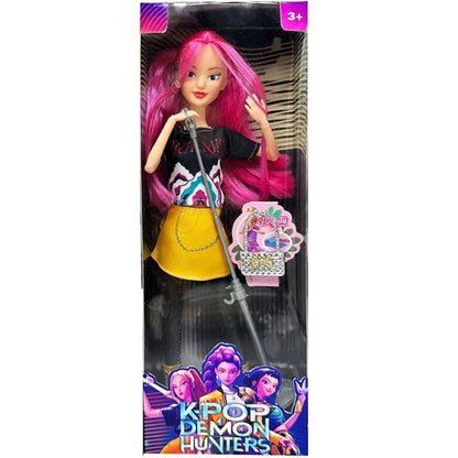 NEW KPop Demon Hunters Doll Toy — Rumi Mira Zoey Action Figure, Princess Baby Girl DIY Plastic Toy for Girls