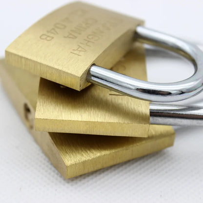 Copper Padlock Small Locks – Luggage, Case, and Locker Security with 3 Keys (20mm-50mm) for Home Improvement Hardware
