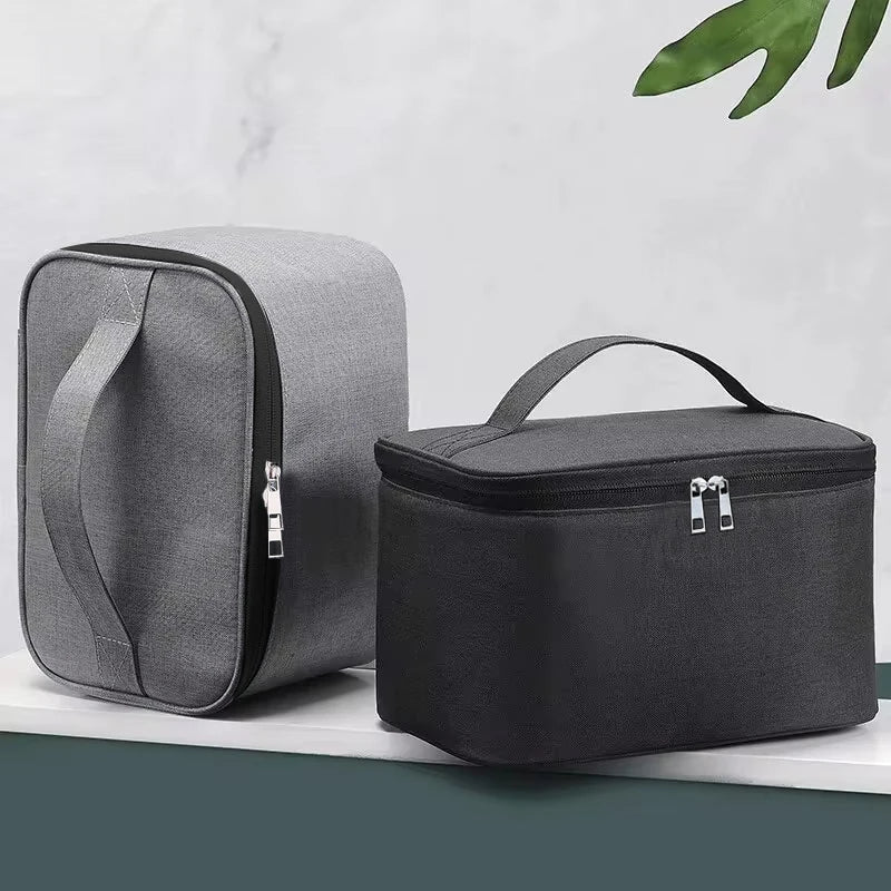 Men’s Business Travel Toiletry Bag – Double-Layer Large Capacity Cosmetic & Storage Handbag, Oxford Cloth