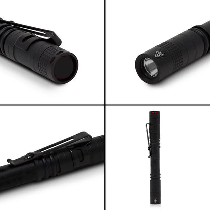 Pen Doctor Mini LED Flashlight - 13cm Portable White Light Torch for Dentists, Nurses, Camping, and Hiking Adventures