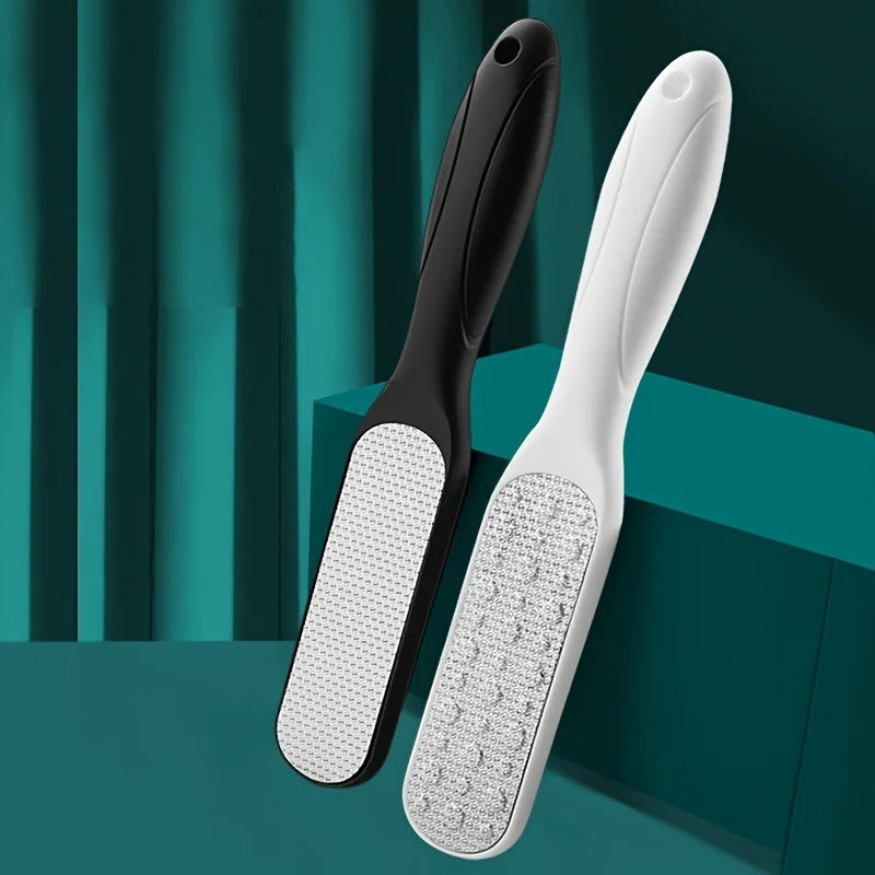 304 Stainless Steel Foot File — Double-Sided Callus Remover for Dead Skin, Professional Pedicure Tool