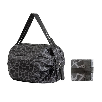 Foldable Storage Bag - Portable Large Capacity Travel & Shopping Bag with Handle