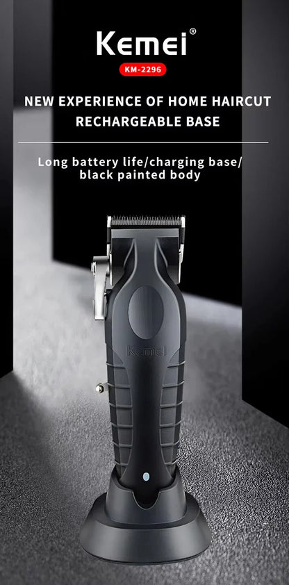 Kemei Professional Hair Clipper Kit – KM-2296, KM-2299, KM-1102 Electric Shaver & Cordless Trimmer for Men’s Hair Cutting