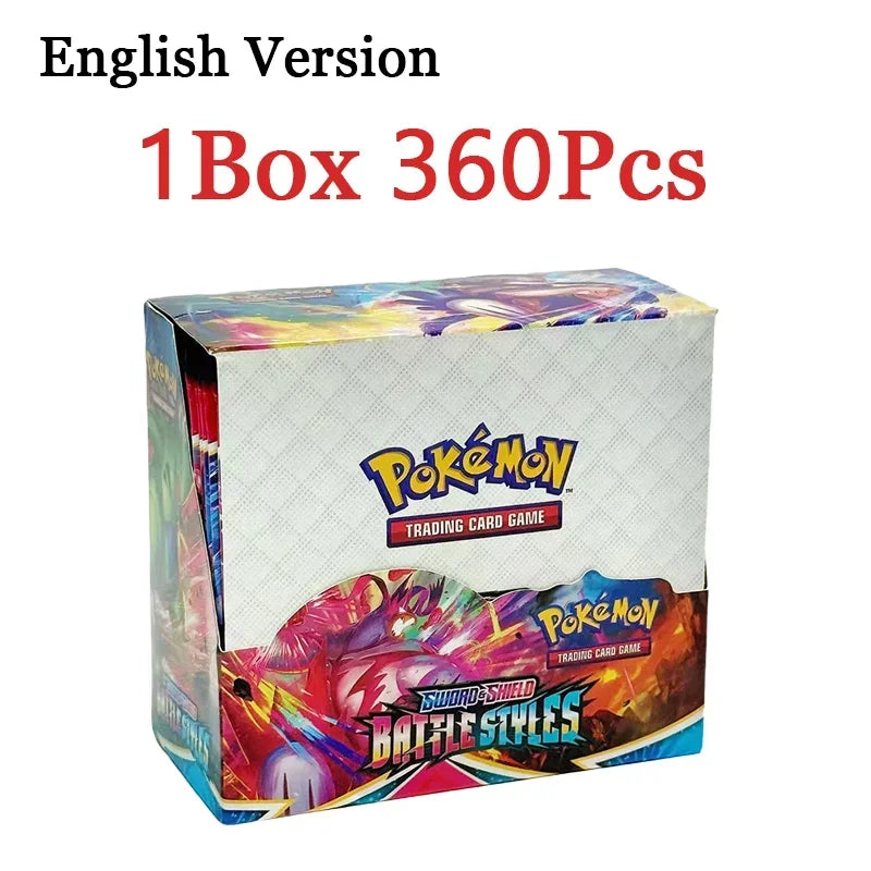 360PCS Pokémon Trading Card Game Booster Set – Prismatic Evolutions Scarlet & Violet English Battle Cards Collection Gift Pack