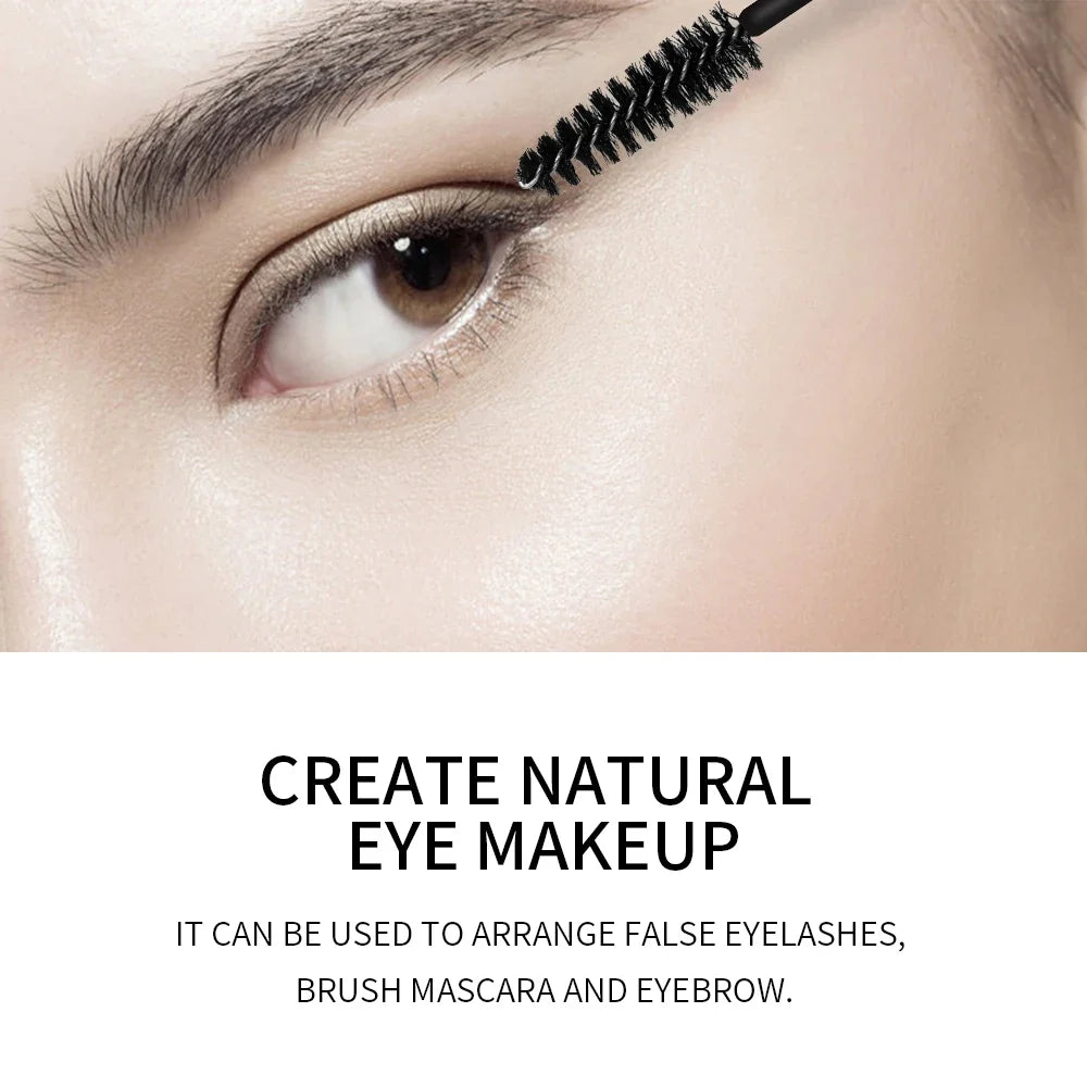 ANNAFRIS 50PCS Disposable Eyelash Brushes - Soft Crystal Lash Extension & Eyebrow Makeup Mascara Wands