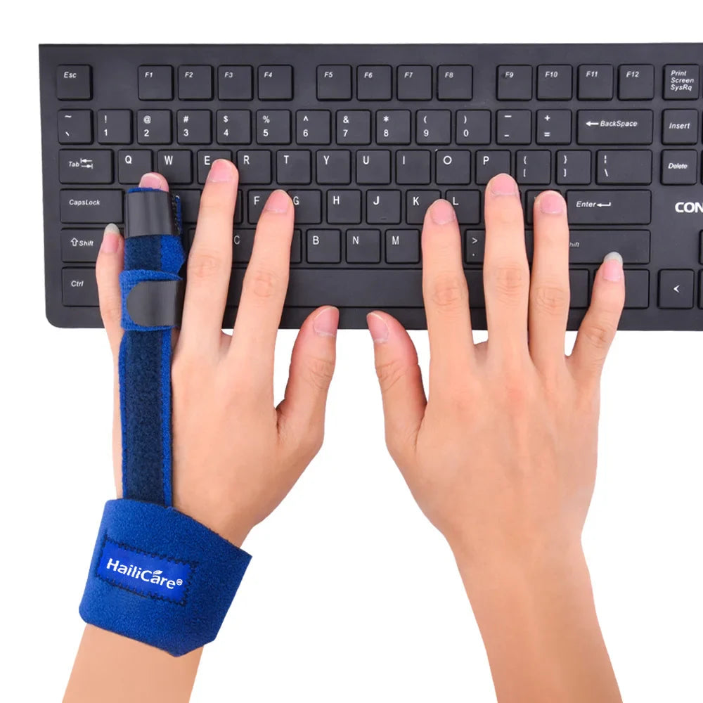 Adjustable Finger Splint Brace — Aluminum Alloy Support for Straightening Broken Fingers, Arthritis & Pain Relief