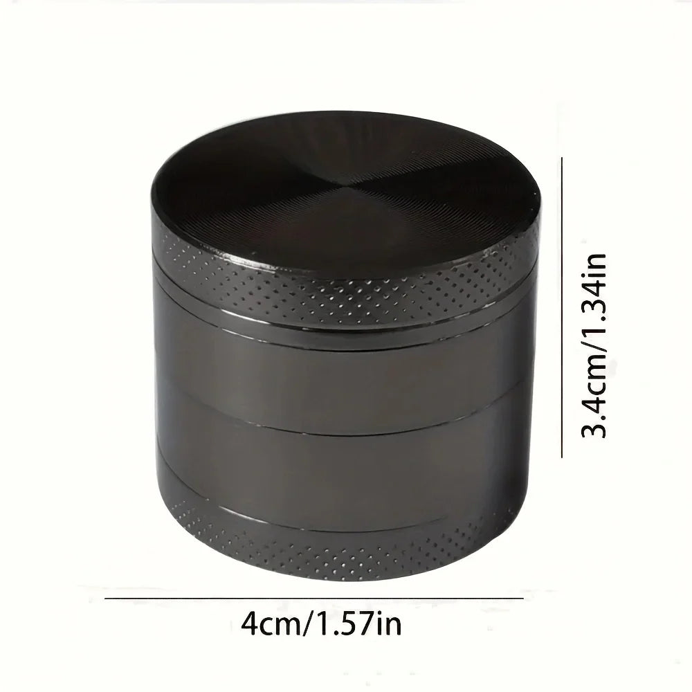 40mm 4-Layer Metal Herb Grinder – Spice & Tobacco Crusher Shredder for Smoking Accessories