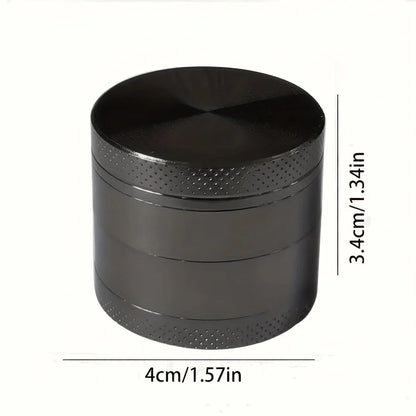 40mm 4-Layer Metal Herb Grinder – Spice & Tobacco Crusher Shredder for Smoking Accessories