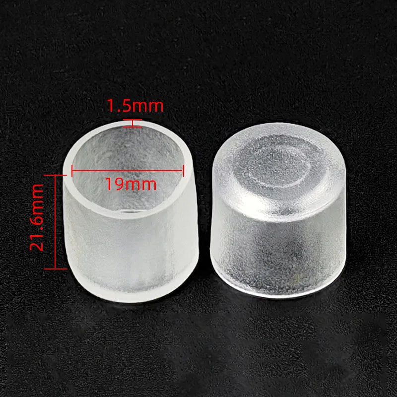 Transparent Silicone Furniture Leg Protectors - Round Chair & Table Foot Covers for Scratch Prevention