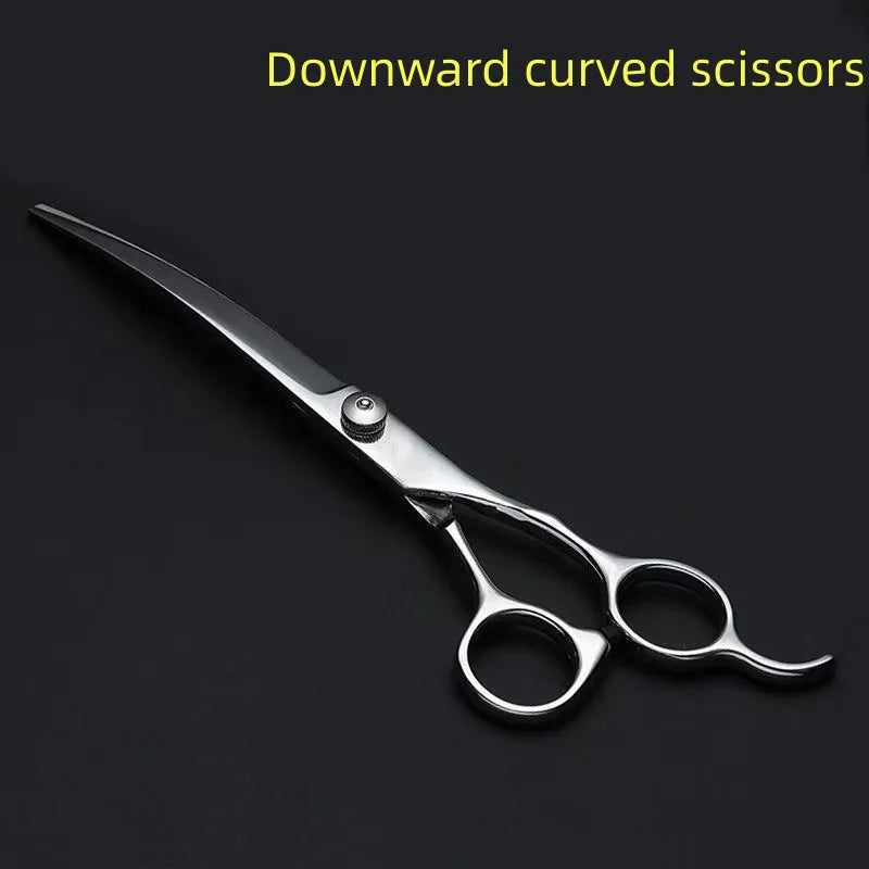 Pet Grooming Scissors Set – Professional Dog Hair Trimming Tools, Bent Scissors & Clippers for Teddy Haircuts