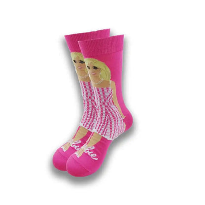 Men's Cartoon Character Crew Socks - Fun Novelty Cotton Casual Socks