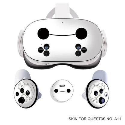 Skin Stickers for Meta Quest 3S VR Headset & Controllers – Vinyl Protective Decals with Halloween Pattern for Oculus 3S