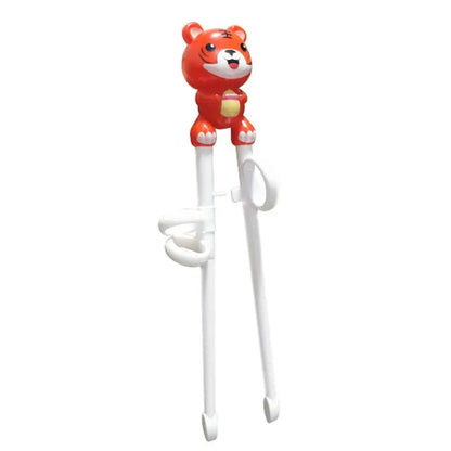 Cartoon Animal Training Chopsticks - Reusable Kids Learning Chopsticks for Baby Self-Feeding