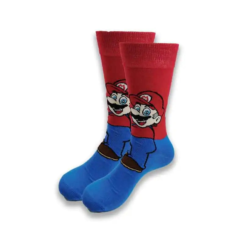 Cartoon Animation Fashion Socks for Men & Women – Autumn Winter Street Style Trendy Casual Combed Cotton Socks