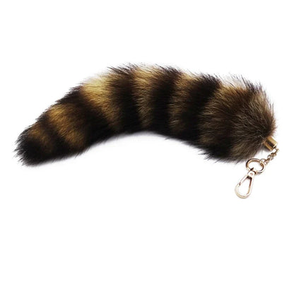 New Fashion Wolf Tail Fur Keychain – Unisex Car Keyring & Bag Charm Accessory Gift
