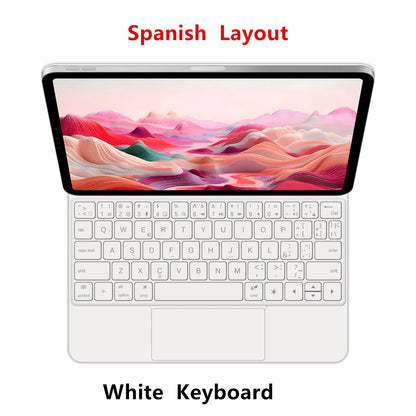 Backlight Magic Keyboard Case for iPad Pro 11/13 & iPad Air 11/13 Inch (2024) – M4/M2 Smart Folio Cover