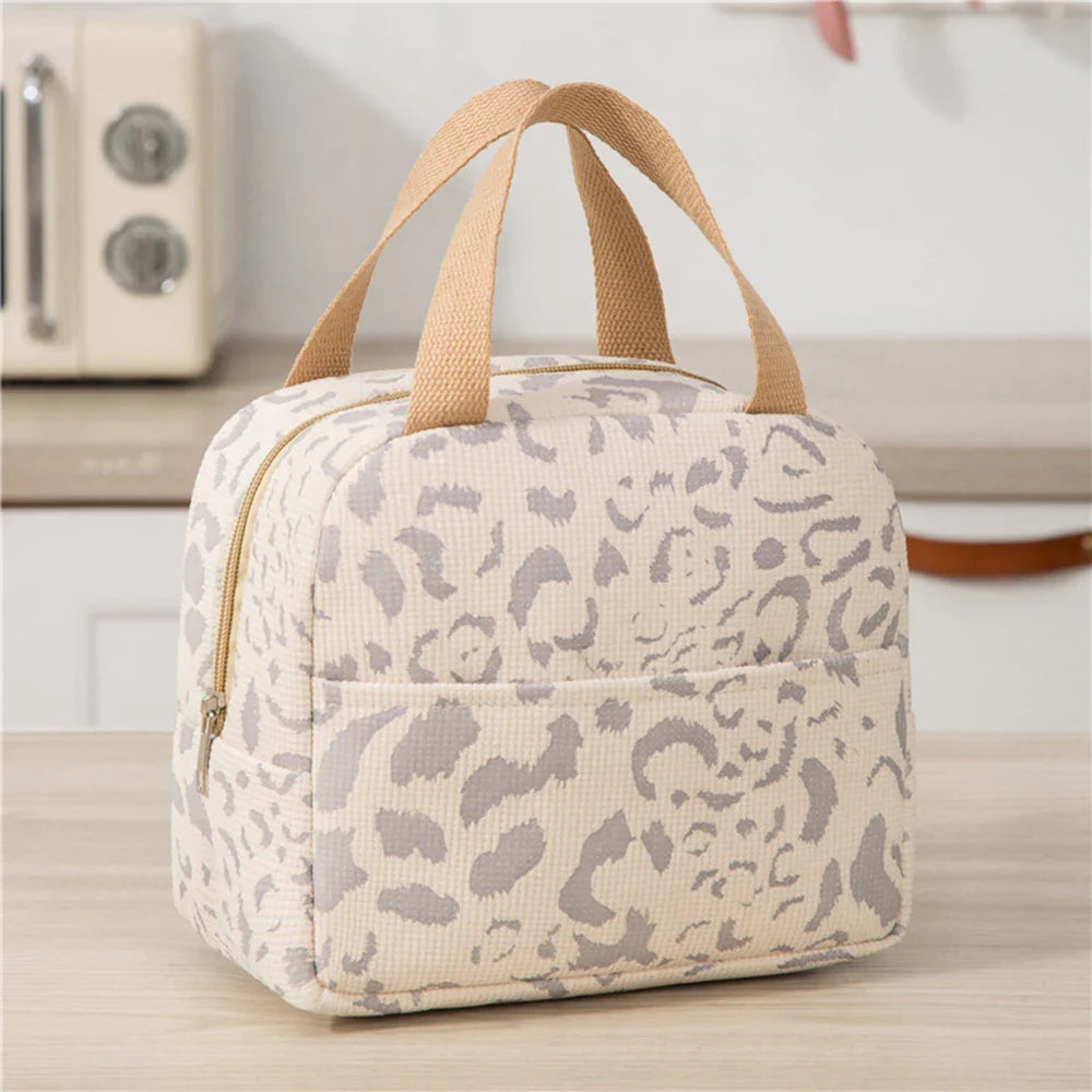 Ink Pattern Insulated Lunch Bag – Bento Box Picnic & Travel Cooler Tote
