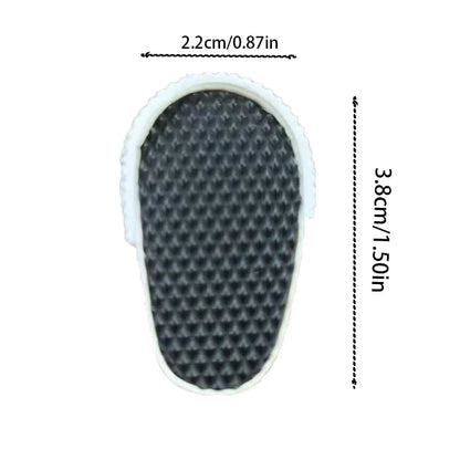 3.8cm Doll Canvas & Leather Shoes for 17cm Labubu Dolls – Cute Doll Clothes Accessories & Gift for Girls