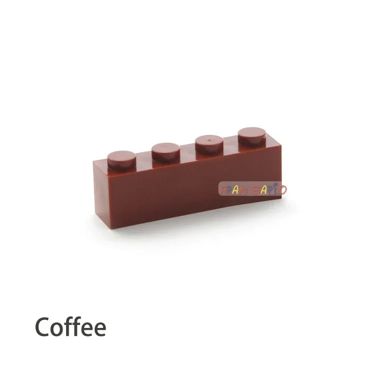 200pcs 1x4 Dot DIY Building Blocks - Educational Creative Brick Set Compatible with 3010 Bricks for Kids