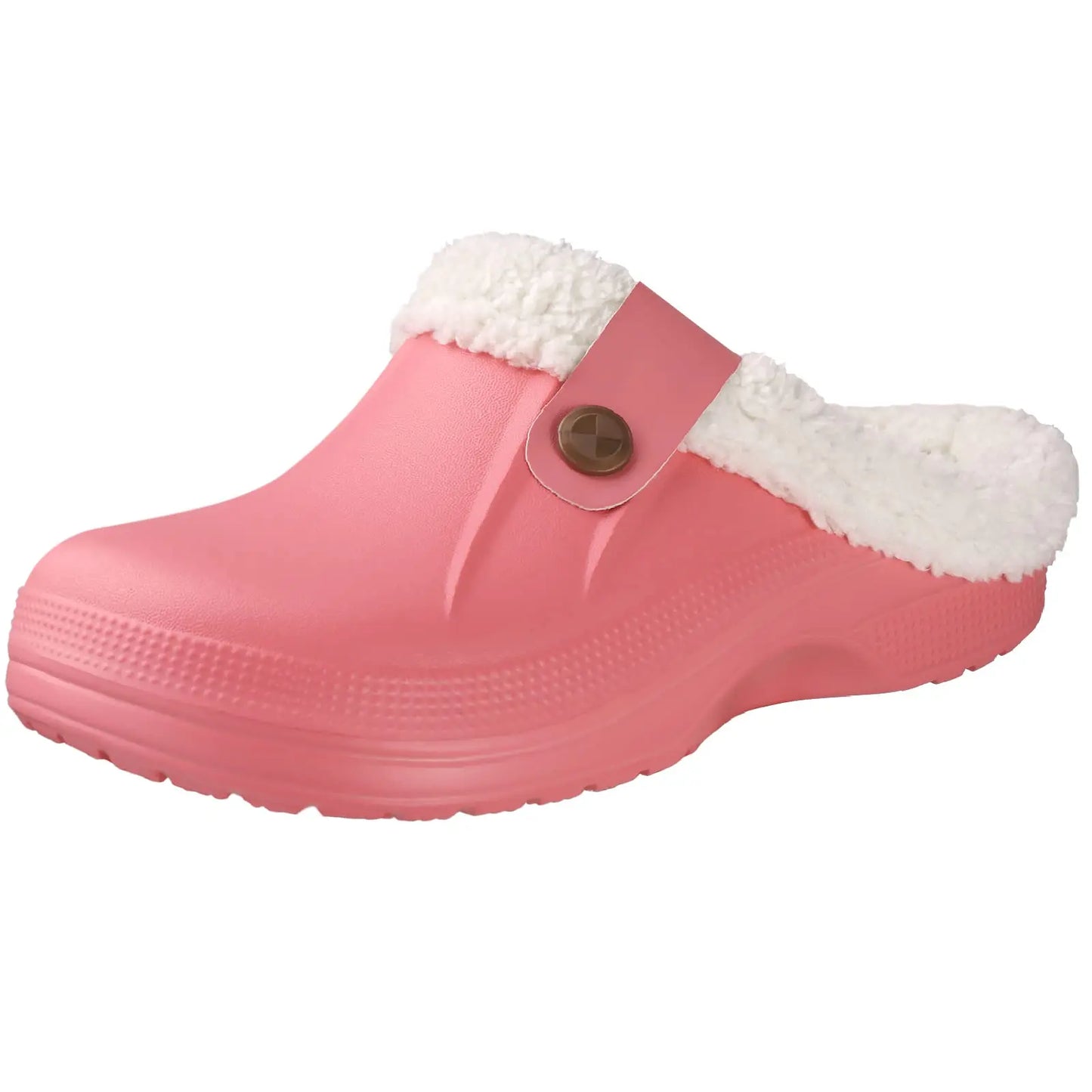 Bebealy Casual Women’s Garden Shoes & Warm Fluffy Men’s Waterproof Winter Slippers – Outdoor Antiskid Classic Leopard Design