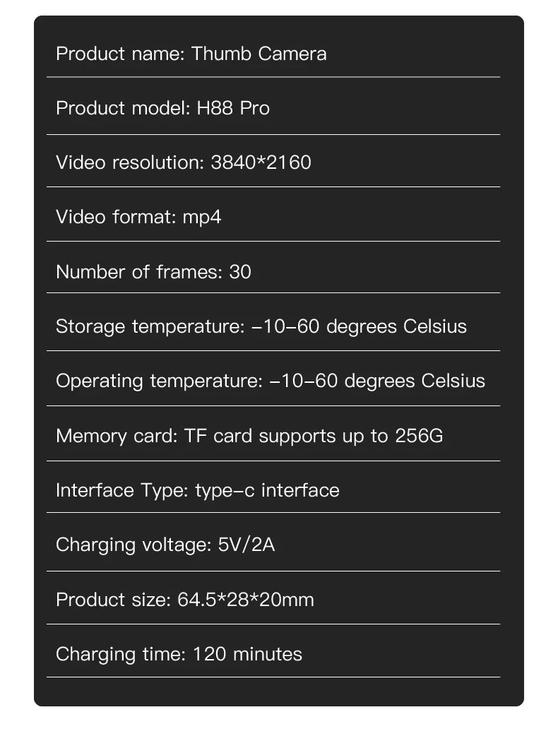 4K Bodycam Action Camera — Mini Full HD Sports Bike & Motorcycle Helmet/Handlebar Camera with WiFi and Long-Lasting Battery