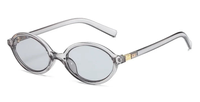 Fashion Oval Retro Sunglasses for Women – Simple Literary Design, Small Frame UV400 Luxury Travel Eyewear