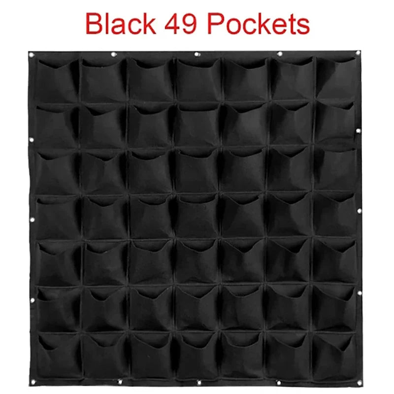 Wall Hanging Planting Bag – Multi-Pocket Vertical Garden Planter for Vegetables, Flowers, and Bonsai