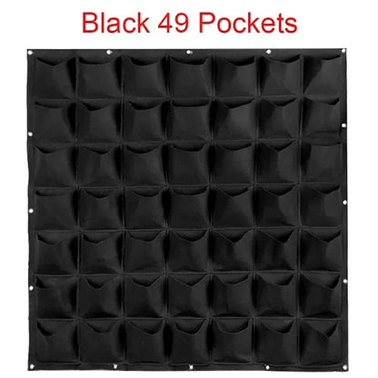 Wall Hanging Planting Bag – Multi-Pocket Vertical Garden Planter for Vegetables, Flowers, and Bonsai