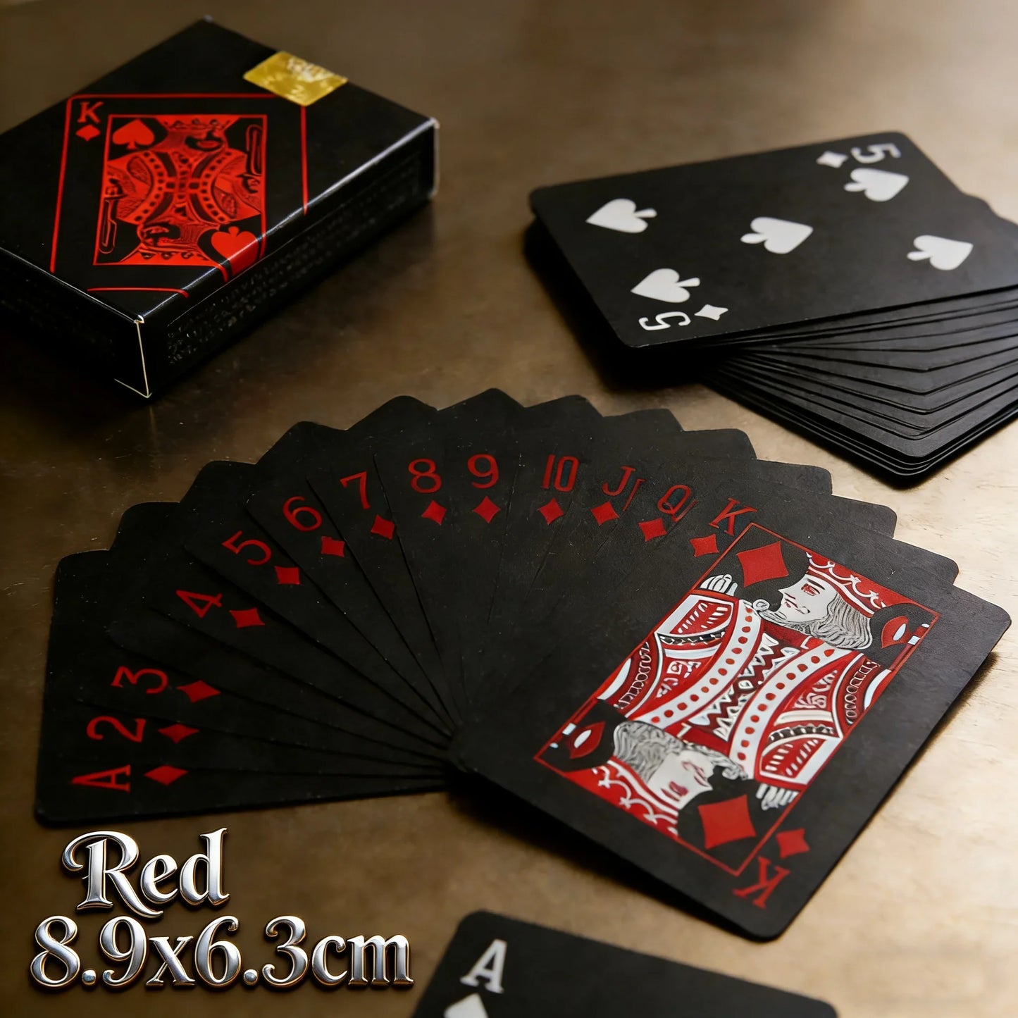 Waterproof PVC Playing Cards Deck - Classic Poker Game Cards for Kids & Adults with Premium Design