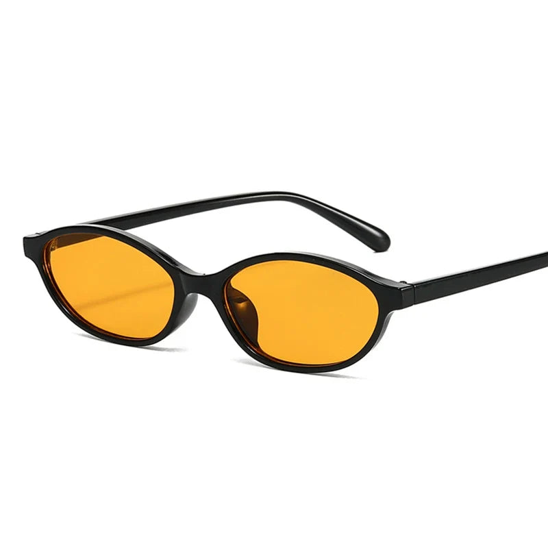 Sexy Small Oval Women's Sunglasses 2024 – New Fashion Black & Brown Summer Shades, Trendy Unique Eyewear for Men & Women