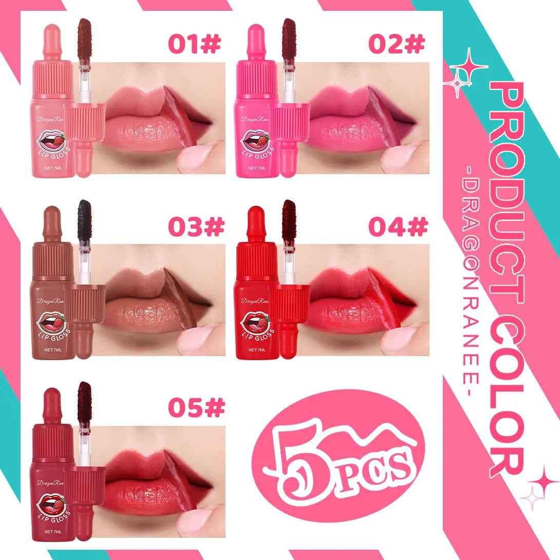 Peel-Off Lip Gloss - Velvet Matte Moisturizing Waterproof Long-Lasting Non-Fading Lip Color for Everyday Wear