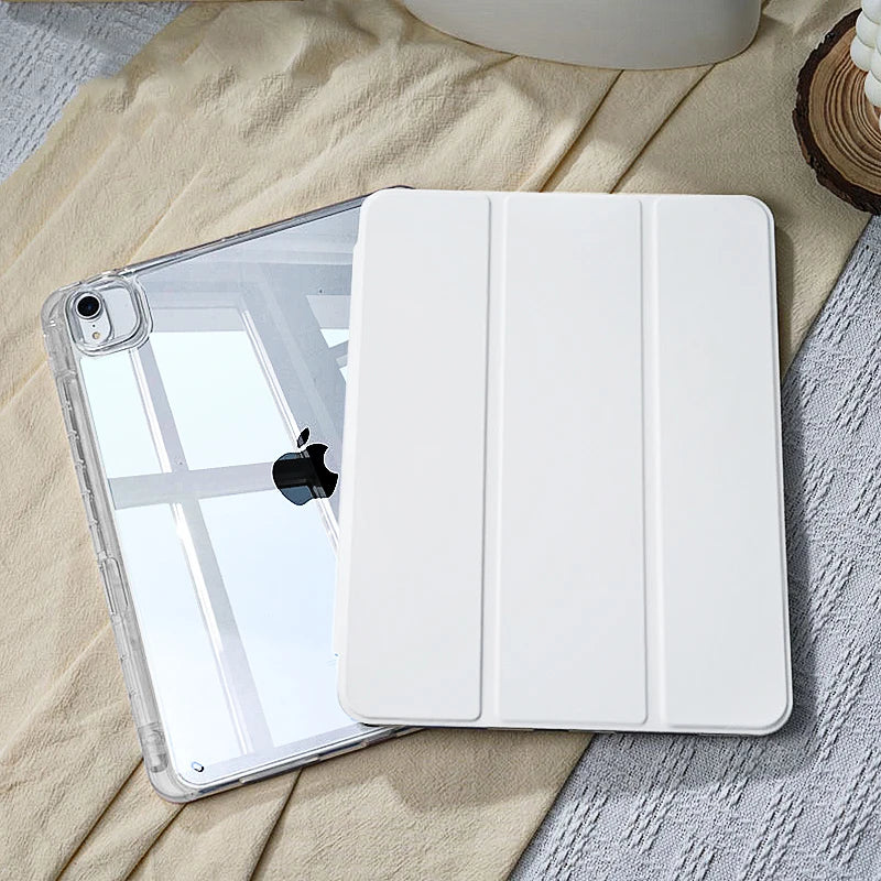 iPad Protective Case - 2025 Air 11 M3 M4 Pro 11 Inch Cover with Apple Pencil Holder for iPad 10th 9th Generation