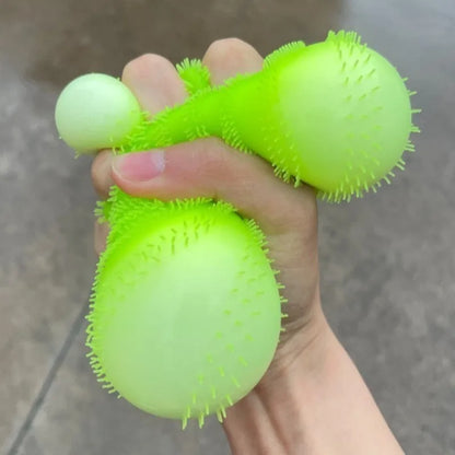 Fuzz Ball Squishy Vent Ball Fidget Toy – Textured Stress Relief Anti-Anxiety Squeeze Toy for Adults