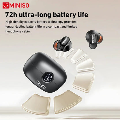 MINISO MS105 Wireless Earbuds - Bluetooth In-Ear Headphones with Soft Fit Design & IPX5 Waterproof Protection