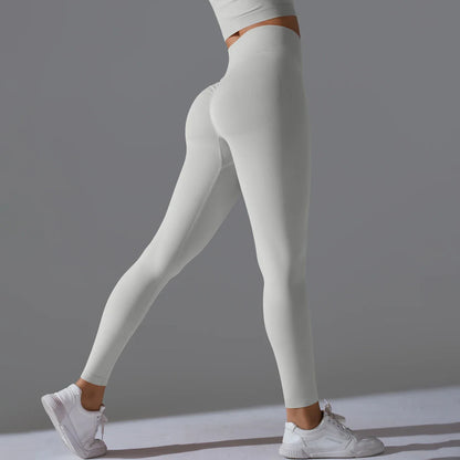 Women's Seamless Yoga Leggings – High Waist Tummy Control, Scrunch Butt Lifting Gym Workout & Outdoor Sports Fitness Pants