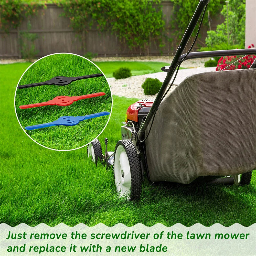 6/12/20PCS String Trimmer Head Blades — Plastic Cutter Replacement for Lawn Mower & Weed Wacker
