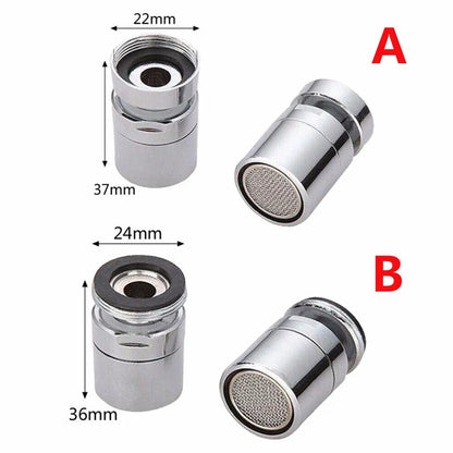 360° Swivel Faucet Aerator - Water Saving Splash Proof Tap Sprayer Nozzle for Kitchen Sink