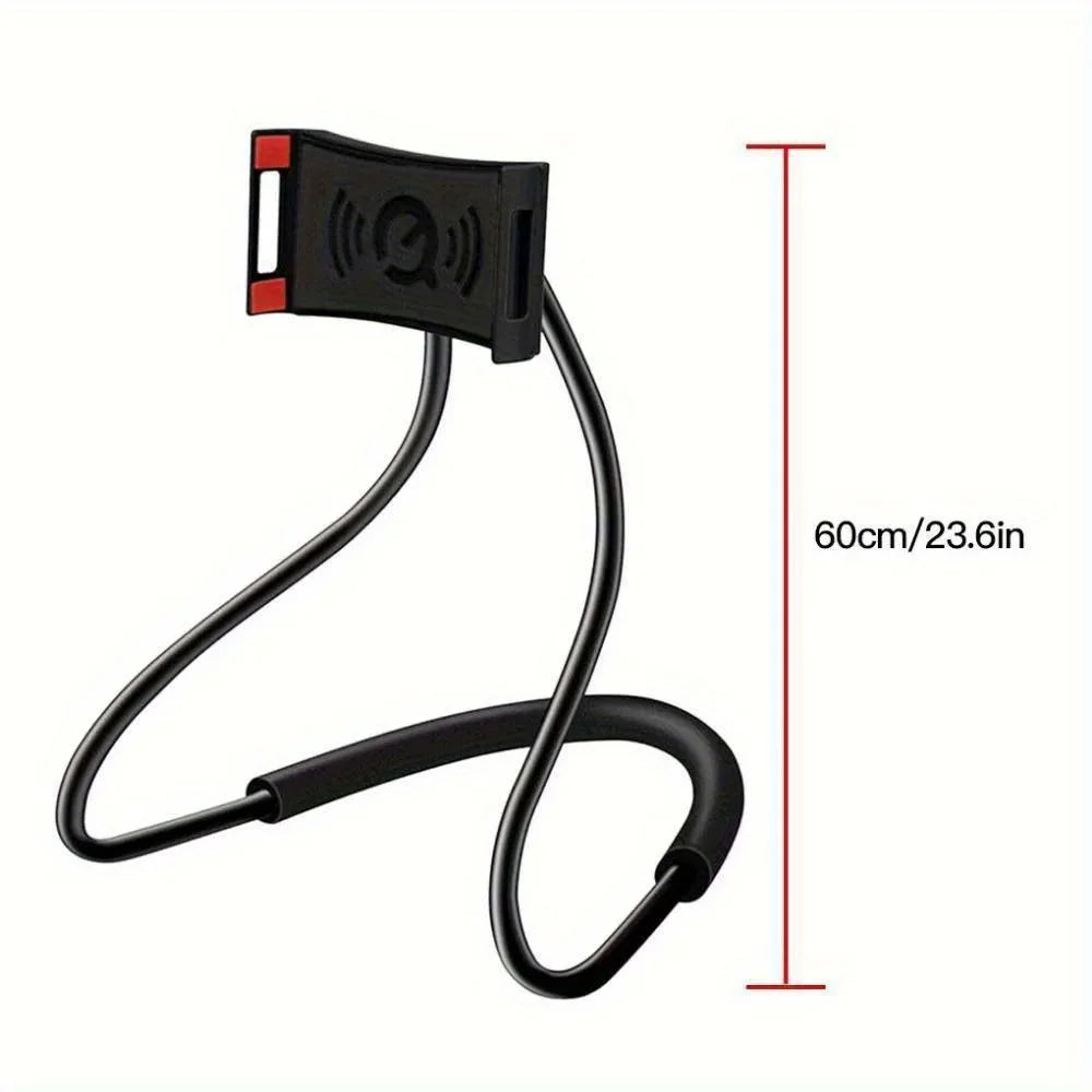 Flexible Neck Phone Holder - 360° Hands-Free Lazy Bracket Stand for iPhone, Samsung & Xiaomi