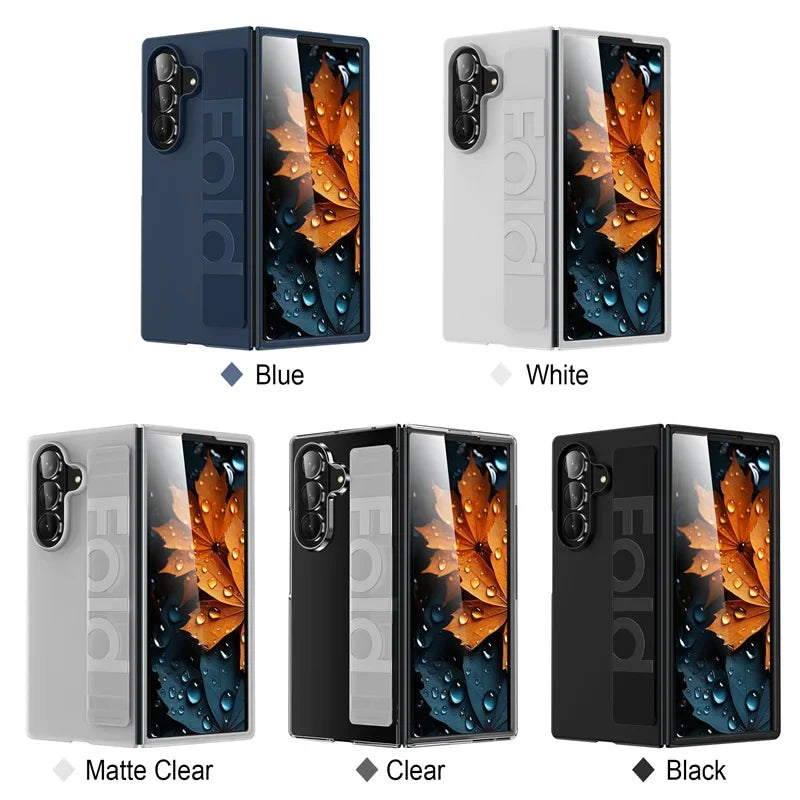Elastic Wristband Phone Case - Silicone Shockproof Matte PC Cover for Samsung Galaxy Z Fold 8 Ultra/7/6/5/4/3