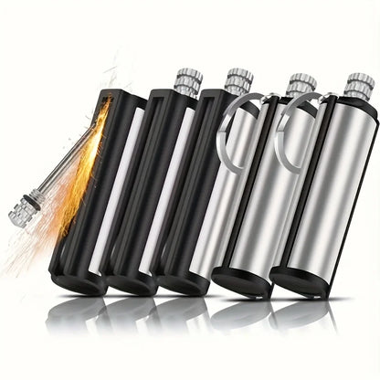 1-50 Pack Flint Metal Match Lighter – Portable Outdoor Survival Lighter, Lights Up to 10,000 Times