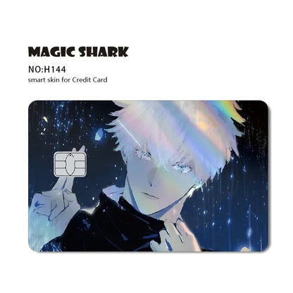 Magic Shark Holographic Laser Skin - Evil FBI Money Credit Bank Card Sticker Cover No Fade Protective Film