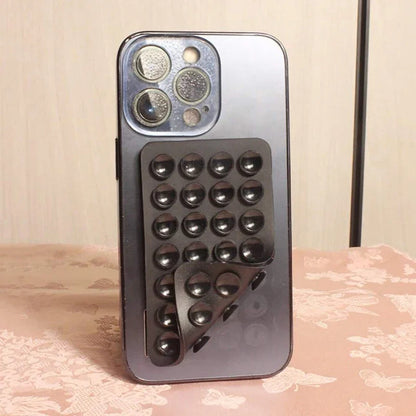 Silicone Suction Cup Phone Case Mount - Double-Sided Hands-Free Strong Holder for iPhone & Android Car Mirror Kitchen Bathroom Use