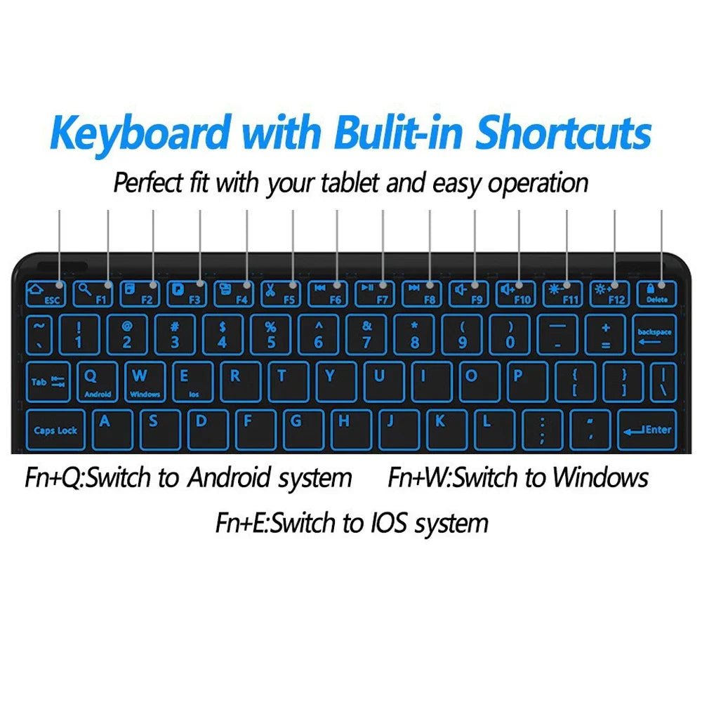 Lenovo Idea Tab 11" TB336FU/ZU Case with Wireless Bluetooth Removable Keyboard Cover