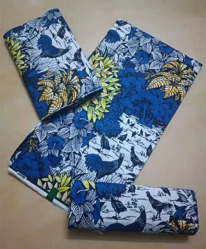 High Quality African Wax Print Fabric - 100% Cotton Soft Ankara Real Wax Fashion Material