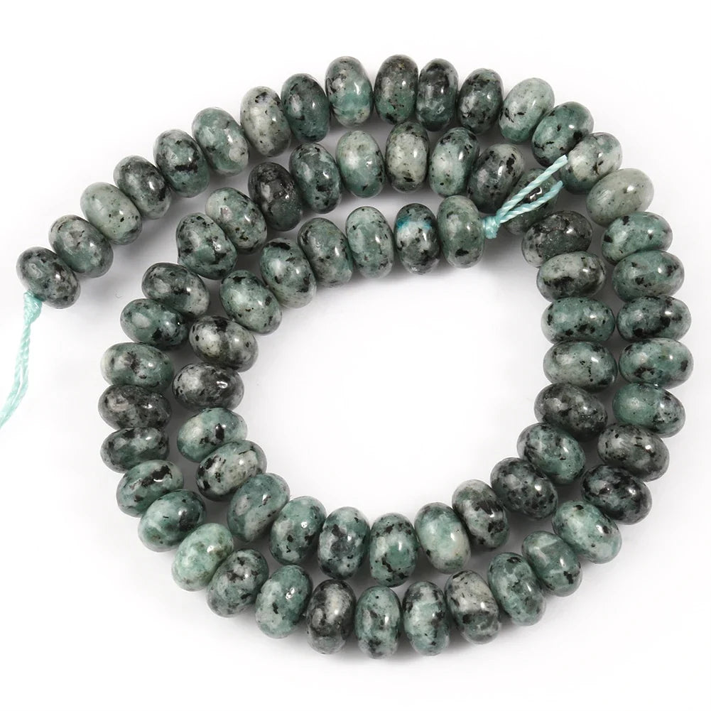 Natural Stone Rondelle Beads - 5x8mm Tourmaline, Citrine & Quartz Loose Beads for DIY Bracelets