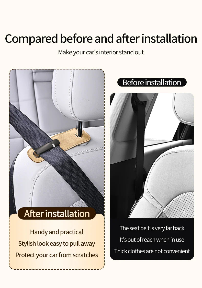 Car Seat Belt Limiter Extension – Adjustable Anti-Pinch Safety Device for Pregnant Women & Children