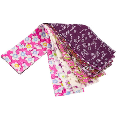 Booksew Ankara Cotton Fabric - Floral Jelly Roll Strips 8-9 Pieces 5x100CM for Patchwork, DIY Dolls & Sewing Crafts